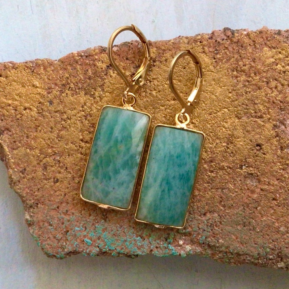 Amazonite Earrings Sundance Charm - Picture 7 of 8